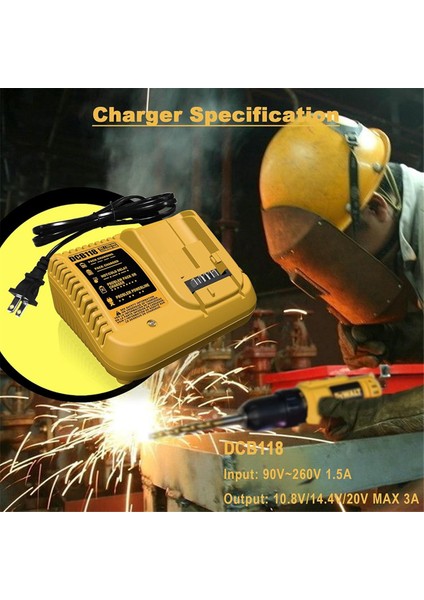 Dewalt DCB118 Için 12V-20V Aracı Pil Şarj Cihazı DCB112 Dewalt Lityum Pil Şarjı Için Uygun (Yurt Dışından) fırsatları