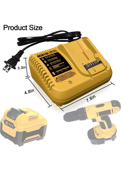 Dewalt DCB118 Için 12V-20V Aracı Pil Şarj Cihazı DCB112 Dewalt Lityum Pil Şarjı Için Uygun (Yurt Dışından) indirimleri
