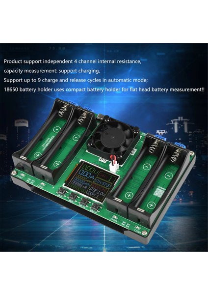 18650 Typ-C LCD 4/1 Kanal Ekran Pil Kapasite Test Cihazı Mah Lityum Dijital Pil Algılama Pil Testi Için (Yurt Dışından) fiyatları