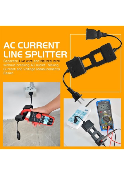 7400A Kelepçe Ampermetre Veya Multimetre Için Çizgi Ayırıcı, Widedemand Abd Fişinde Tek Bir Kablonun Akım Değeri (Yurt Dışından) fırsatları