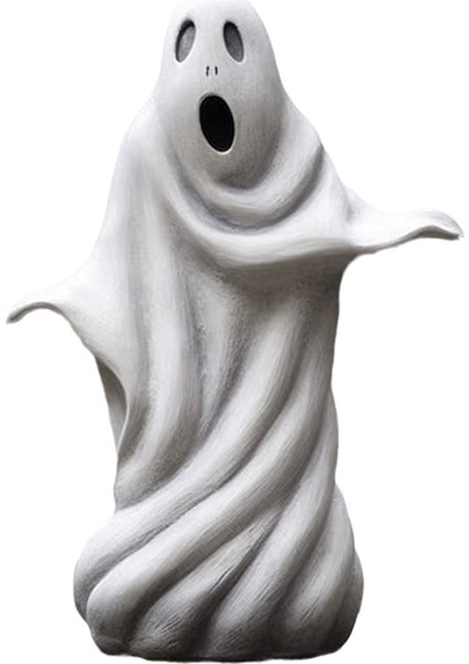 Cadılar Bayramı Bahçesi Heykeli Beyaz Hayalet Açık Mekan Heykeli Güzel Hayalet Bahçe Dekorasyon Reçine El Sanatları (Yurt Dışından)