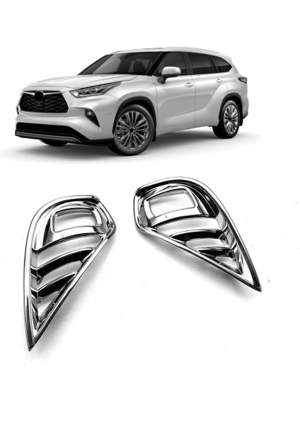 Toyota Highlander Için 2020 2021 Abs Krom Ön Sis Işık Lamba Kapağı Trim Foglight Çerçeve Dekorasyon Çerçevesi (Yurt Dışından) fiyatları
