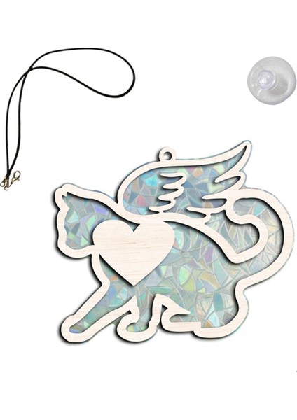 Sun Catcher Gökkuşağı Üreticisi Gökkuşağı Üreticisi Köpek Anıt Güneş Yakalayıcı Taşınabilir Köpek Anma Süsü D (Yurt Dışından)