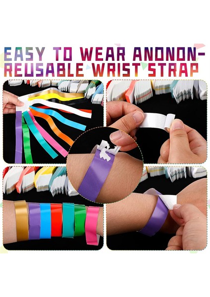 1200 Pcs Su Geçirmez El Bantları Etkinlikler Için Neon Bilek Bantları Konser Bilekliği Yapışkan Bileklik Parti Renkleri Için (Yurt Dışından) fiyatları