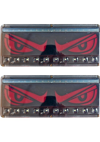 LED Yüksek Parlaklık Su Geçirmez Fren Işığı Anti-Tailgating Kombinasyon Aracı LED Arka Kuyruk Işığı Koşu Dönüş Sinyali (Yurt Dışından)