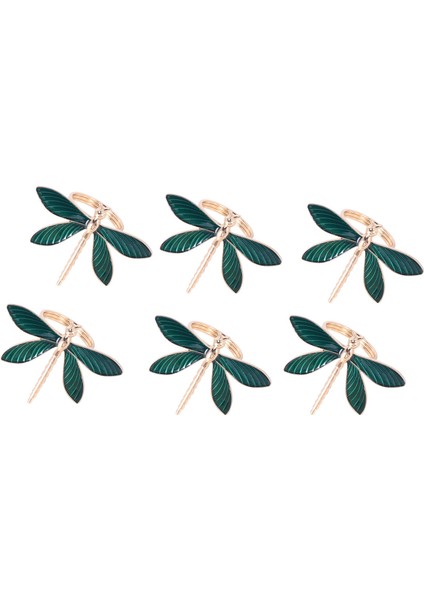 6 Adet Yusufçuk Peçete Yüzüğü, Düğün, Yemek Masası, Parti, Günlük Kullanım Için Peçete Yüzüğü, Noel, Şükran, Masa Dekoru, Vb. (Yurt Dışından)