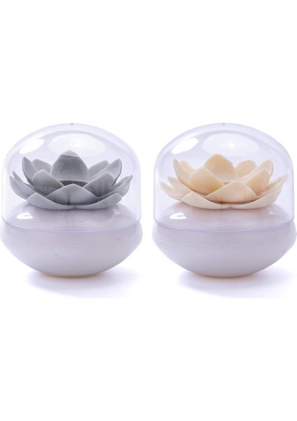 Lotus Pamuklu Çubuk Tutucu Timefuard Tutucu Depolama Kovası Masaüstü Dekorasyon Pamuklu Swab Saklama Kutusu Banyo (Yurt Dışından)