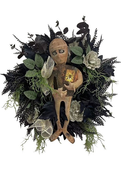 Yeni Cadılar Bayramı Mumya Çelenk Ön Kapı, Cadılar Bayramı Çelenk Mum Mum Cadılar Bayramı Çelenk Korkunç Cadılar Bayramı, Cadılar Bayramı Kafatası (Yurt Dışından) fiyatları