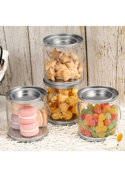 12 Paket Mini Şeffaf Plastik Boya Kutuları El Sanatları Için Küçük Boş Boya Kutuları Şeker Diy Projeleri Parti Lehine Dekor, 3 x 3 Inç (Yurt Dışından) modelleri