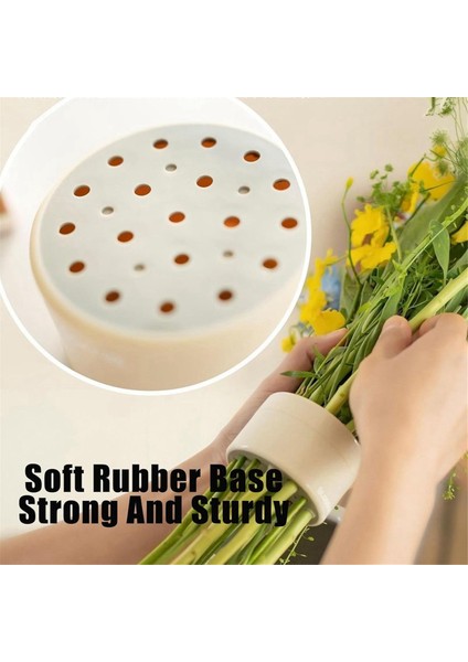 Spiral Ikebana Kök Tutucu, Vazo Için Yeniden Kullanılabilir Çiçek Şebekesi, Çiçekler Için Bloom Şeyçesi (L/bej-Sarı) (Yurt Dışından)