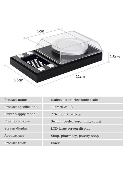 Mini Dijital Ölçek Yüksek Doğruluk 0.001 Cep Ölçekli Takı Altın Gram Tıbbi Bitkiler Için Denge Ağırlığı Lab 10G (Yurt Dışından) fiyatları