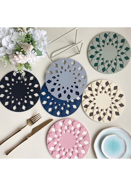 Isı Yalıtım Silikon Mat Yüksek Sıcaklık Dirençli Kum Pot Mat Içi Boş Antisaling Tablo Placemat A (Yurt Dışından) modelleri