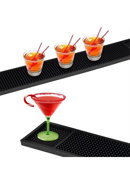 3pcs Demiryolu Mat Kauçuk Çubuk Servis Dökülme Paspasları Sayaç Üst Siyah Çubuk Paspaslar Ana Çubuk Mat Slip Slip Drenaj Ped Masası Paspasılar (Yurt Dışından) indirimleri