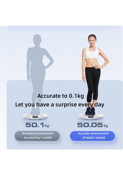 Ultra Hassas Dijital Banyo Akıllı Ölçekli Bluetooth, Ev Sağlığı, Fitness ve Ağırlık Için Doğru Ölçüm (Yurt Dışından) fiyatları