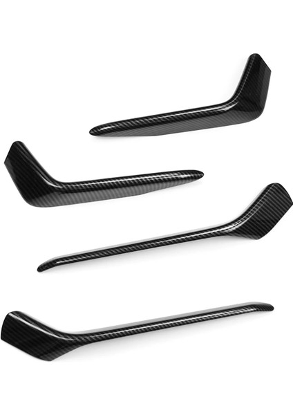 Honda Civic Hatchback 2020 2021 Için Karbon Fiber Ön ve Arka Sis Trims Trims (Yurt Dışından)