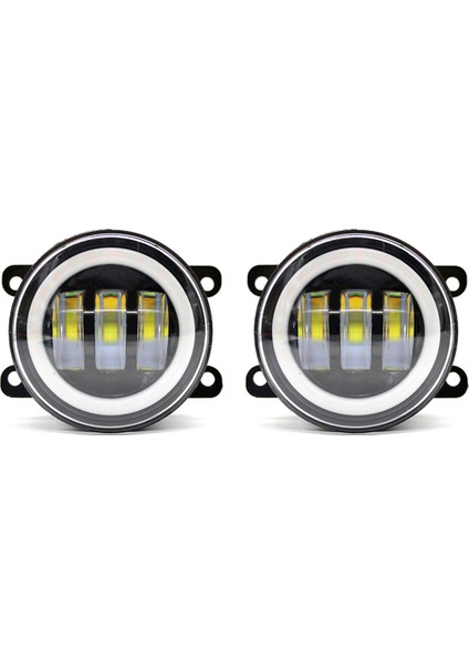 2pcs 4inch LED Sis Farları Halo Ring Drl Kapalı Yol Sis Lambası Chevrolet Wrangler Jk Tj Lj Dodge Yolculuğu (Yurt Dışından)