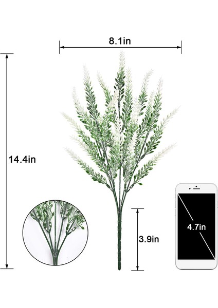 8 Adet Yapay Lavanta Yapay Çiçek Aranjmanı Bahçe Ofisi Düğün Ev Açık Dekorasyon Beyaz (Yurt Dışından) modelleri