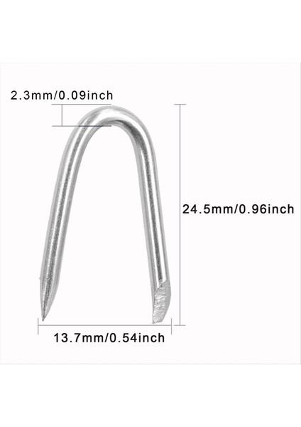 200 Adet Çelik Tel Eskrim Zımbaları, U Şeklindeki Bağlantı Elemanları Tel Örgü ve Dokuma Çit Için Tırnaklar (Yurt Dışından) fırsatları