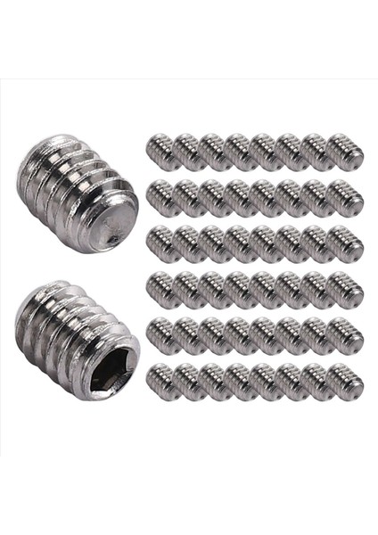 50PCS M2.5 x 3mm Paslanmaz Çelik Altıgen Soket Set Grub Vidaları Başsız Bardak Noktası (Yurt Dışından)
