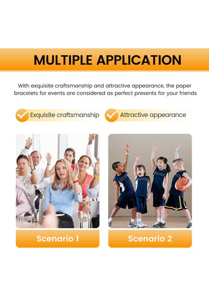 1200 Pcs Su Geçirmez El Bantları Etkinlikler Için Neon Bilek Bantları Konser Bilekliği Yapışkan Bilek Parti Noel (Yurt Dışından) indirimleri