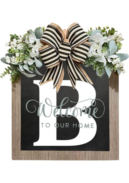 Mektup Ön Kapı Çelenk Ahşap Tabela Kolye Hoşgeldin Işareti Dekorasyon El Sanatları Kapısı Asılı (Yurt Dışından) fiyatları