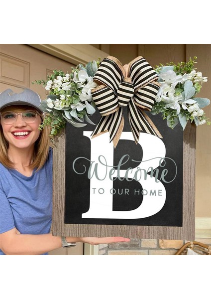 Mektup Ön Kapı Çelenk Ahşap Tabela Kolye Hoşgeldin Işareti Dekorasyon El Sanatları Kapısı Asılı (Yurt Dışından) modelleri