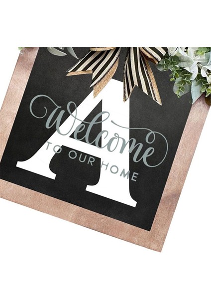 Mektup Ön Kapı Çelenk Ahşap Tabela Kolye Hoşgeldin Işareti Dekorasyon El Sanatları Kapısı Asılı (Yurt Dışından) fırsatları