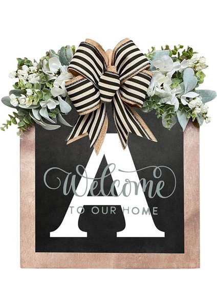 Mektup Ön Kapı Çelenk Ahşap Tabela Kolye Hoşgeldin Işareti Dekorasyon El Sanatları Kapısı Asılı (Yurt Dışından) indirimleri