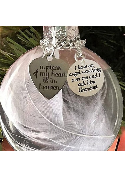 Açık Noel Anıtı Süsleme Tüy Topu, Bir Parça Kalp Cennette, Ağaç Asma Kolye Hediyeleri Baba Için (Yurt Dışından) fiyatları
