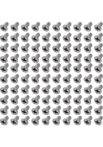 M3 x 6mm Phillips Düz Head Countersunk Cıvatalar Makine Vidaları 100 Pcs (Yurt Dışından) fiyatları