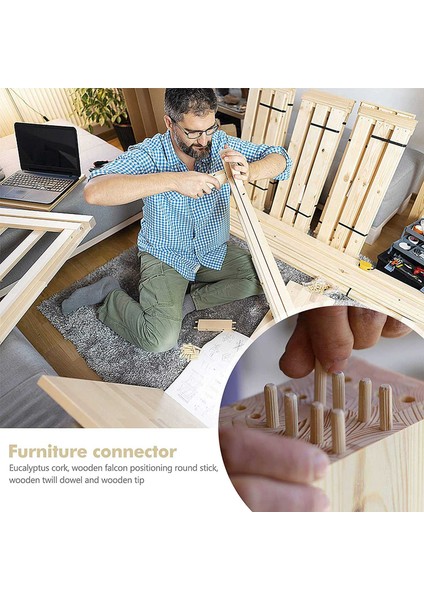 400PCS Ahşap Dübel Çeşitli, 6mm 8mm 10MM Ahşap Tapalar Dübel Çubuklar, Yivli Yivli Için Konik Ahşap Pimleri, Marangozluk (Yurt Dışından) fırsatları