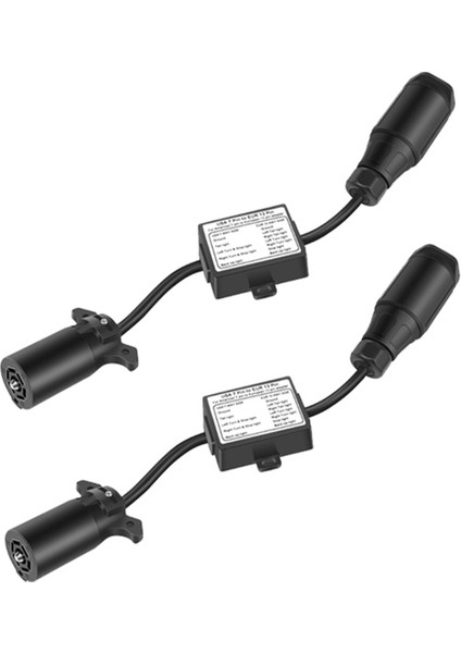 Abd&#39;den Avrupa Römorku Işık Dönüştürücüsü 7 Yolu Düz Soket (Abd Aracı)-13 Pimli Yuvarlak Fişe (Ab Fragman) (Yurt Dışından) fiyatları