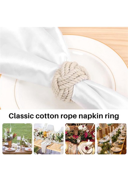 Peçete Peçete Halka 12 Adet Set Pamuk Ipi Peçete Halka Halka (Yurt Dışından) indirimleri