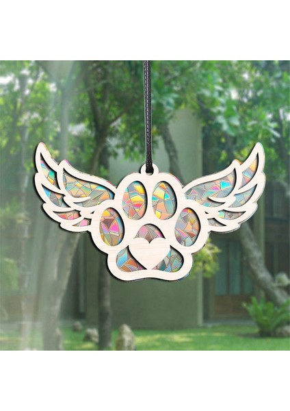 Sun Catcher Gökkuşağı Üreticisi Gökkuşağı Üreticisi Köpek Anıt Güneş Yakalayıcı Taşınabilir Köpek Anma Süsü B (Yurt Dışından) indirimleri