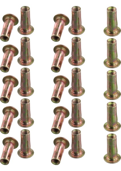 Çok Grip Perçin Nut, M8 Önceden Bulmuş Shank Karbon Çelik Renk-P-P-P-Pled Düz Kapalı Dipli Iplanır Somut 25 Pcs (Yurt Dışından) modelleri
