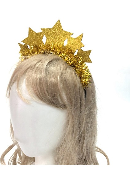 2pcs Glitter Stars Head Bands Noel Tinsel Saç Bantları Yaratıcı Yeni Yıl Partisi Prop Partisi Malzemeleri (Yurt Dışından) fırsatları