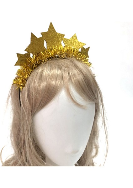 2pcs Glitter Stars Head Bands Noel Tinsel Saç Bantları Yaratıcı Yeni Yıl Partisi Prop Partisi Malzemeleri (Yurt Dışından) indirimleri