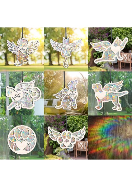 Sun Catcher Gökkuşağı Üreticisi Gökkuşağı Üreticisi Köpek Anıt Güneş Yakalayıcı Taşınabilir Köpek Anma Süsü F (Yurt Dışından) fiyatları