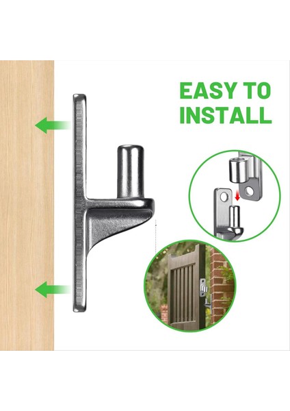 Duvar Montaj Kapısı Çiftlik Kapıları Için Menteşeler, Açık Hava Tek Parçası Geliştirilmiş Zincirsiz Zincir Bağlantı Çit Parçaları 5/8 Menteşe Pimi (Yurt Dışından) fırsatları