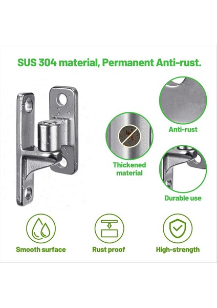 Duvar Montaj Kapısı Çiftlik Kapıları Için Menteşeler, Açık Hava Tek Parçası Geliştirilmiş Zincirsiz Zincir Bağlantı Çit Parçaları 5/8 Menteşe Pimi (Yurt Dışından) indirimleri