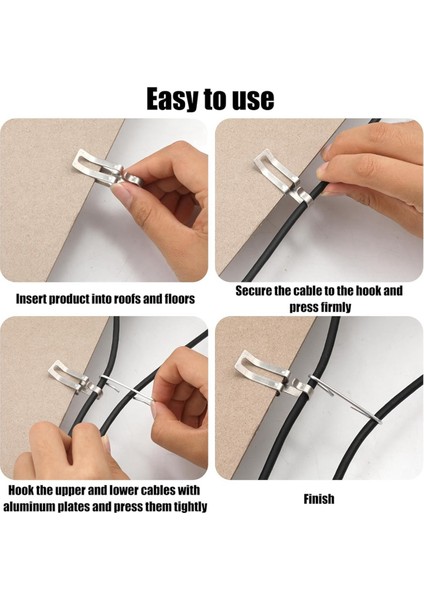 50PCS Isı Kablosu Çatı Klipsleri ve Aralayıcılar, Metal Deneme Kablosu Kancaları ve Aralayıcılar Açık Açık Oluk Isı Bandı Klipsleri (Yurt Dışından) modelleri