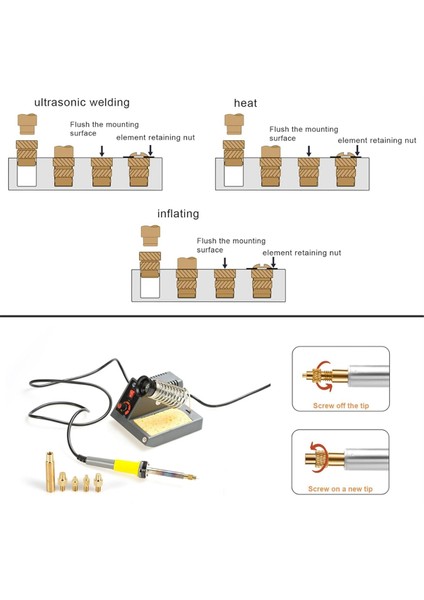 407PCS 3D Baskı Için Pirinç Dişli Ekler, M2 M2.5 M3 M 4 M5 M6 Dişi Iplik Metrik Pençeli Fındık Dişli Isı Seti (Yurt Dışından) fiyatları