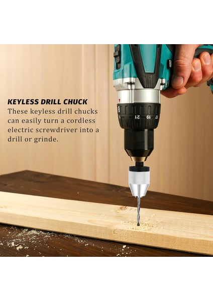 Anahtarsız Matkap Bit, 2 Adet 10 Adet Matkap, 1/4 Inç Hex Shank Matkap Chuck Hızlı Değişim Dönüştürücü (Yurt Dışından) indirimleri