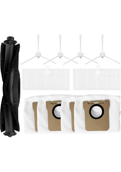 Ultenik T10 Pro Ana Yan Fırça Için Hepa Filtre Toz Çantası Aksesuarları Yedek Yedek Parçalar (Yurt Dışından)