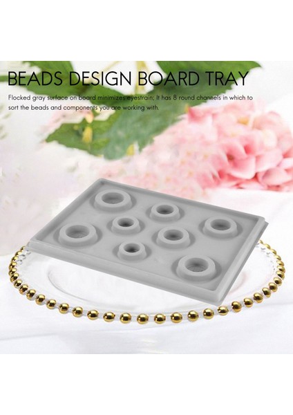 Akın Boncuk Boncuk Tahtası Bilezik Tasarım Tepsisi Mücevher Yapımı Diy Zanaat Alet Gri (Yurt Dışından) fırsatları