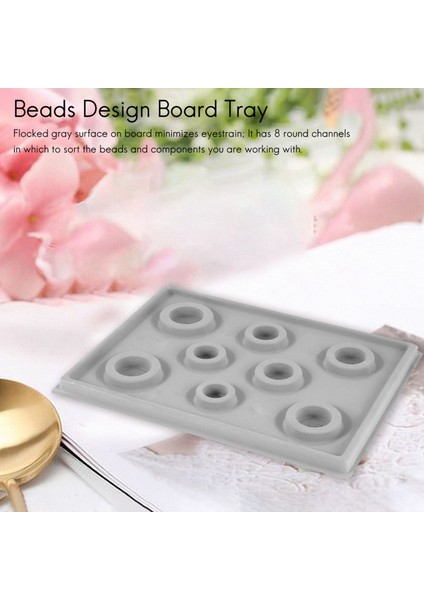Akın Boncuk Boncuk Tahtası Bilezik Tasarım Tepsisi Mücevher Yapımı Diy Zanaat Alet Gri (Yurt Dışından) indirimleri