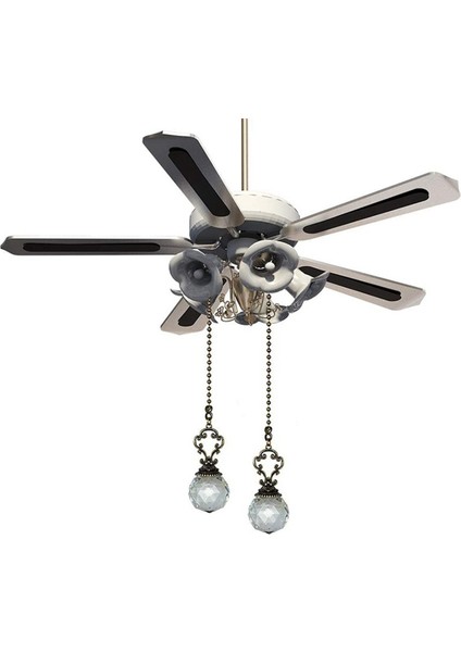 2 Vintage Tarzı Net Fan Çeken Tavan Fan Zinciri Çekiyor Kristal Prizma Topu (Yurt Dışından) fiyatları