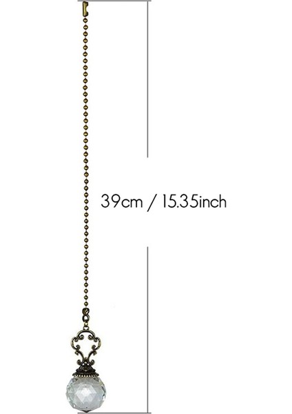 2 Vintage Tarzı Net Fan Çeken Tavan Fan Zinciri Çekiyor Kristal Prizma Topu (Yurt Dışından) modelleri