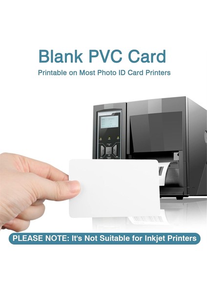 100 Paket Premium Boş Pvc Kartlar, CR80 30MIL Grafik Kalite Beyaz Plastik Kartlar Fotoğraf Kimliği Rozeti Yazıcıları (Yurt Dışından) fiyatları