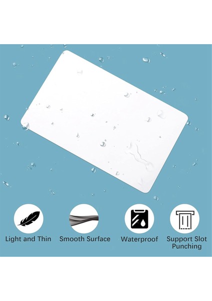 100 Paket Premium Boş Pvc Kartlar, CR80 30MIL Grafik Kalite Beyaz Plastik Kartlar Fotoğraf Kimliği Rozeti Yazıcıları (Yurt Dışından) fırsatları